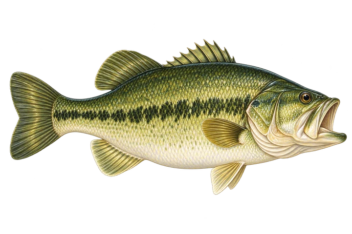 Illustration of a Largemouth Bass